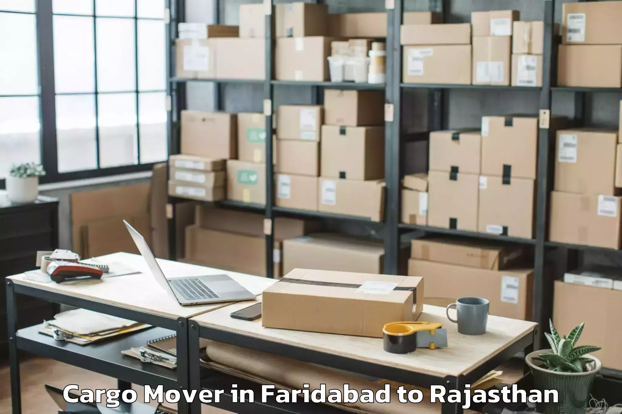 Faridabad to Sri Vijaynagar Cargo Mover Booking